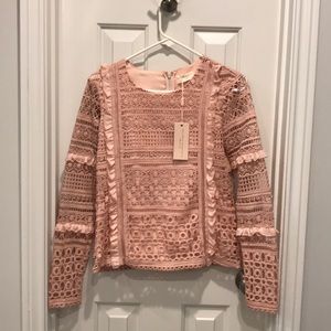 Rachel Parcell Collection light pink top